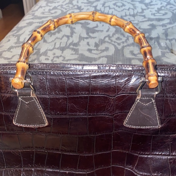 Dooney & Bourke | Bags | Vintage Db Brown Exotic Alligator Leather